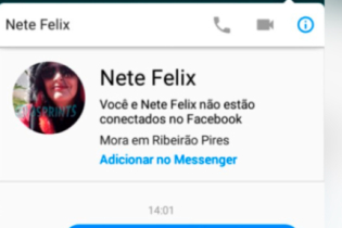 Eu falando com a Nete Felix