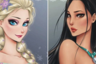 Como seriam as princesas da Disney se fossem animes?