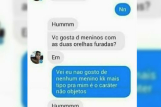 Foi puxar assunto com ela e a resposta foi surpreendente