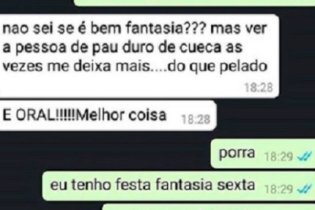 Quando aquela sua fantasia sexual acaba entregando você no WhatsApp