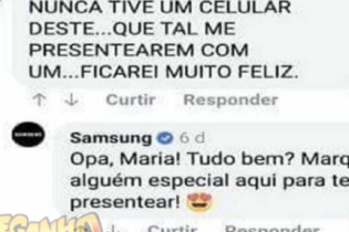 Aprenda com Dona Maria como ganhar um celular da Samsung novinho em folha