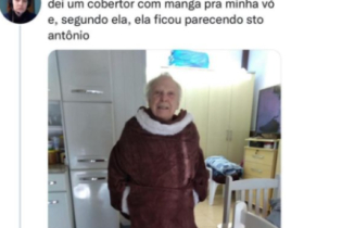 O dia em que eu dei um cobertor para a minha vó e ela ficou a cara do Santo Antônio