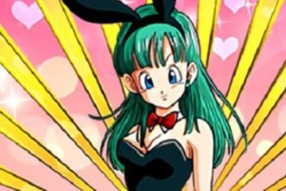 Cosplayer faz cosplay de coelhinha da personagem Bulma