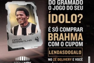 Brahma oferece a atleticanos chance de acompanhar as lendas do Galo de dentro do campo