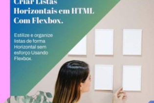 Como criar uma lista HTML horizontal com Flexbox