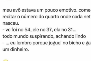 Quando o amor familiar encontra o jogo do bicho!