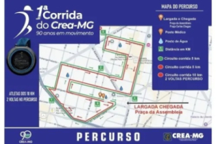 Abertas as inscrições para a 1° Corrida do Crea-MG